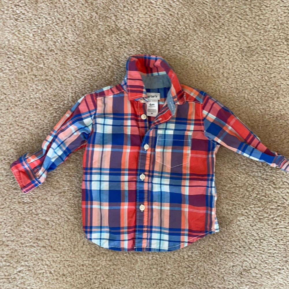 Baby bot button down